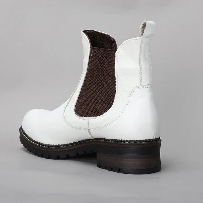 Off-white LE SANSA LESANSA Rio boots with sleek design and ankle-high style, perfect for casual or stylish outfits.
