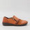 CABELLO 5849-27 tan crinkle leather boots with a sleek design and pointed toe, showcasing stylish footwear for women.