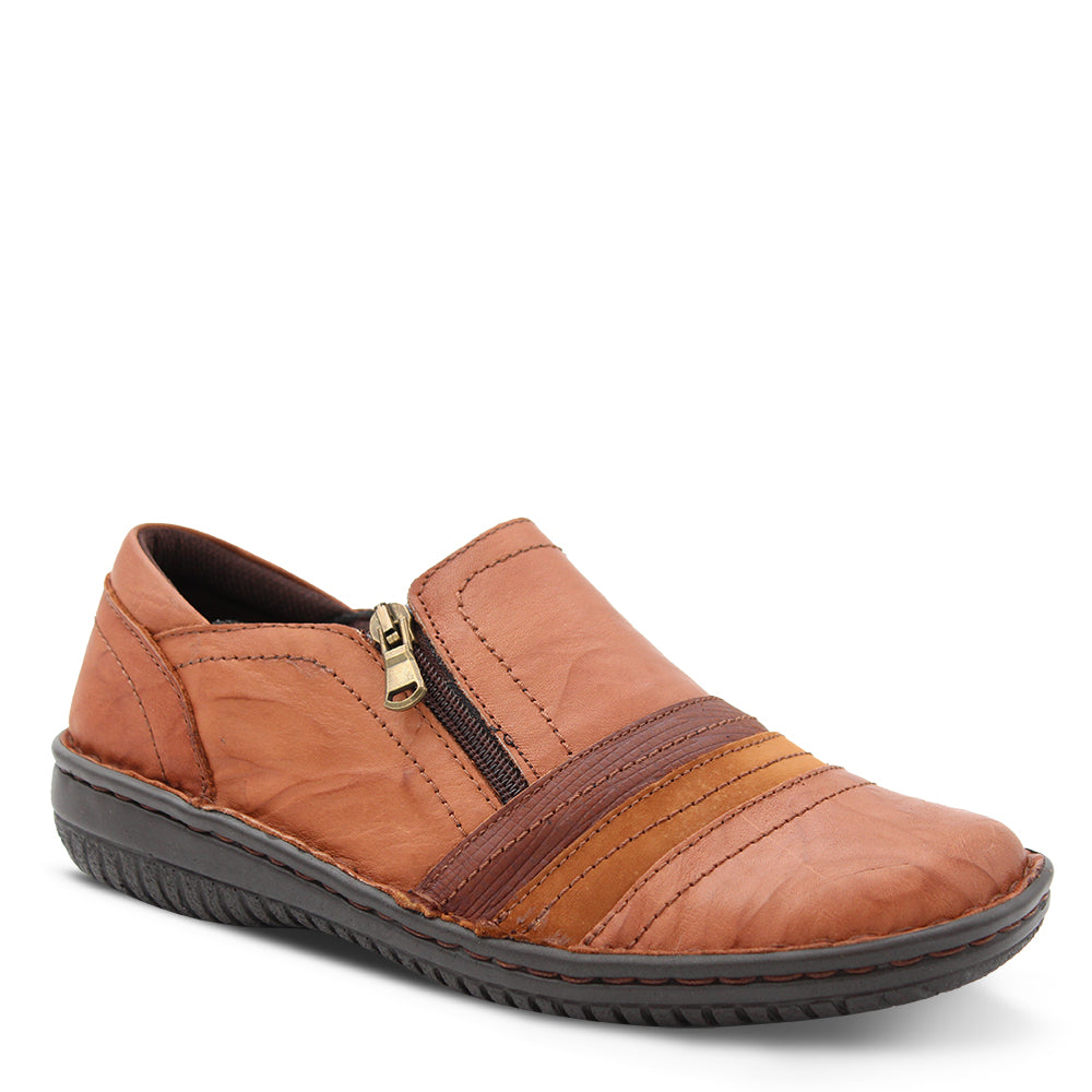 CABELLO TAN CRINKLE boots with a textured, crinkled leather finish and ankle-high design, stylish and versatile footwear.