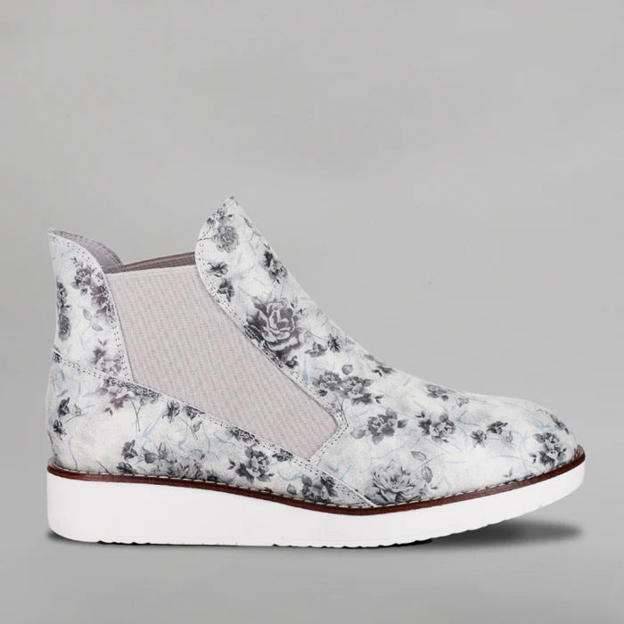 LE SANSA RALLY WHITE FLORAL Women Boots - Zeke Collection NZ