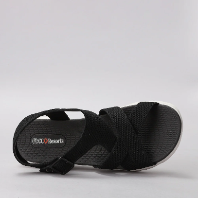 CC RESORTS LEONAR BLACK Women Sandals - Zeke Collection NZ