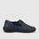 CABELLO 761-27 Navy casual shoes with navy blue fabric and white rubber soles, designed for comfortable everyday wear