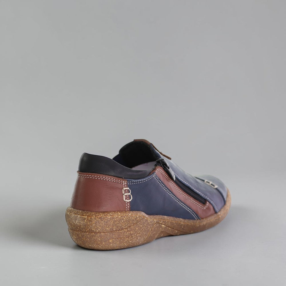 CABELLO 7311-307 navy casual shoes with laces, stylish and comfortable footwear for everyday wear.