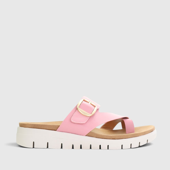 CC Resorts Domino slip-on shoes for babies in soft pink, featuring a comfortable design and playful style.