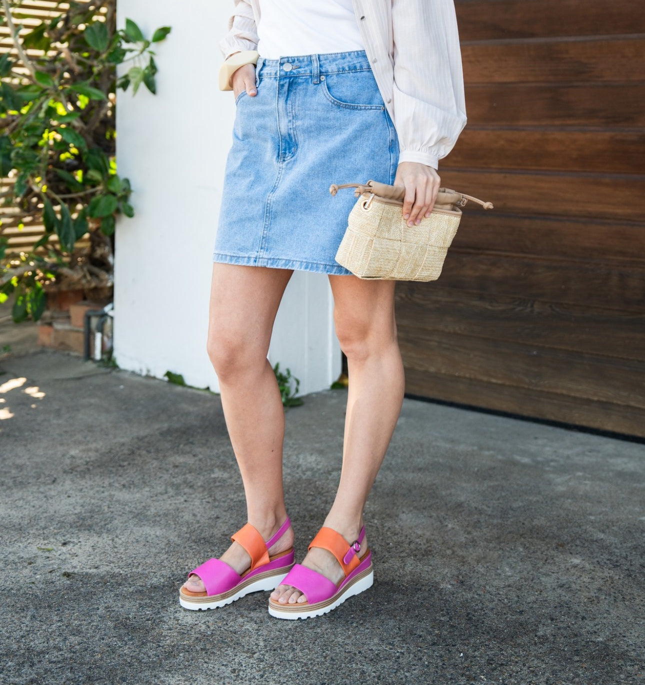 LE SANSA TESS HOT PINK / ORANGE - Zeke Collection