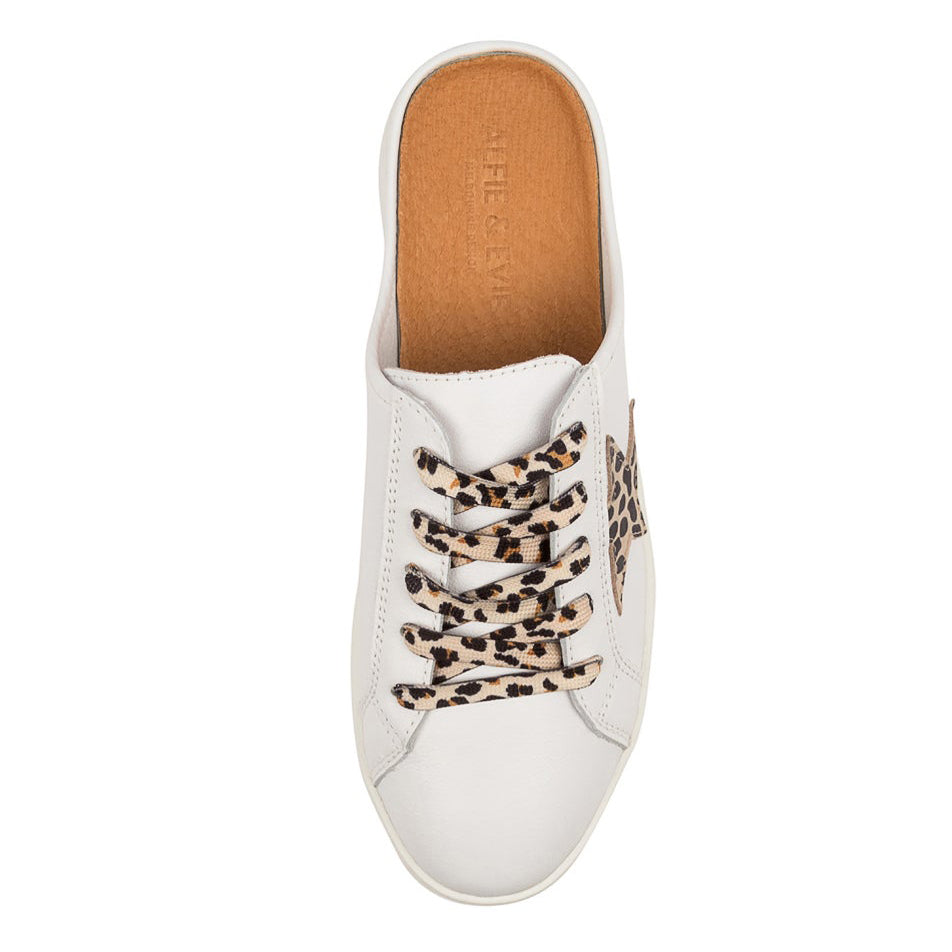 ALFIE &amp; EVIE VANGO WHITE BROWN Women Flats - Zeke Collection NZ