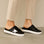 ALFIE & EVIE VANGO BLACK SILVER Women Flats - Zeke Collection NZ