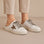 ALFIE & EVIE VANGO WHITE BROWN Women Flats - Zeke Collection NZ
