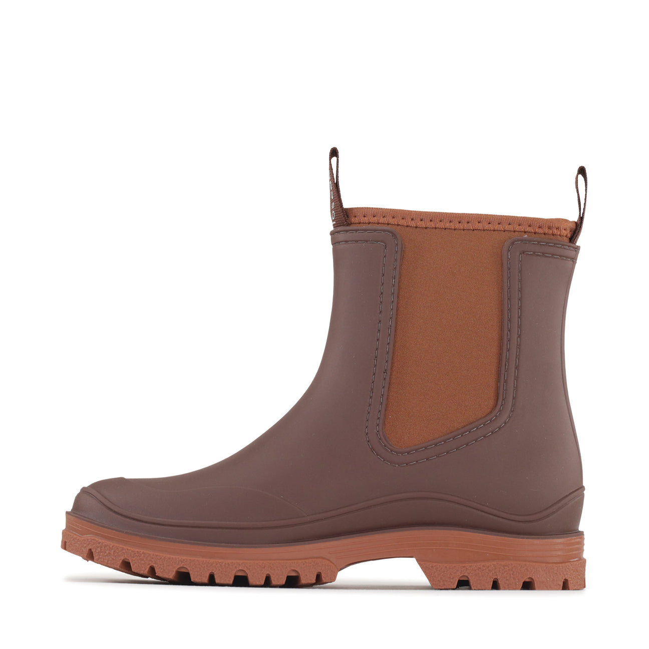 LOS CABOS Amelia chocolate boots with stylish design and smooth leather finish, showcased on a neutral background.