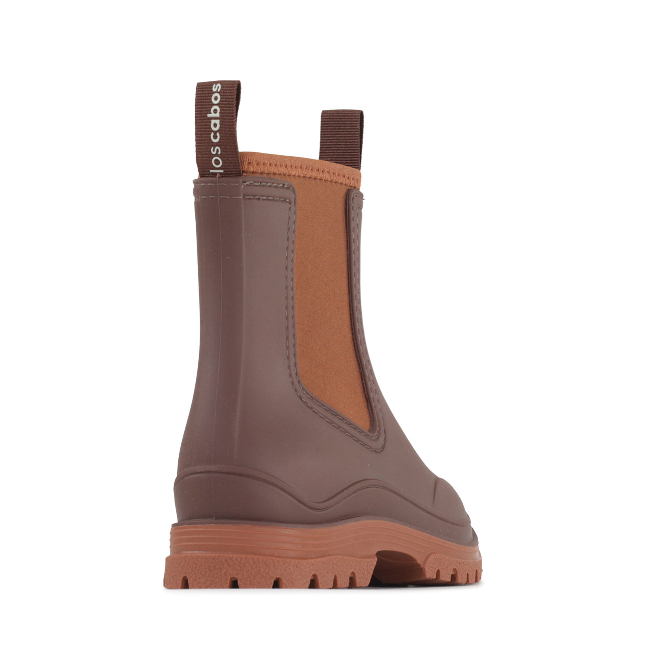 LOS CABOS Amelia Chocolate boots with ankle-high design, featuring smooth leather and stylish stitching.