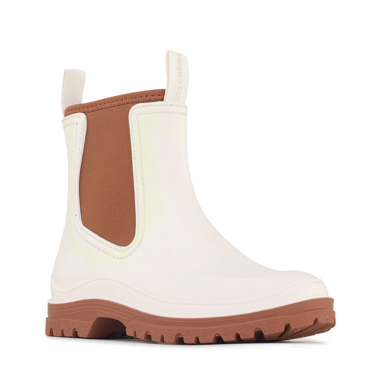 LOS CABOS Amelia Cream boots, stylish ankle boots with a sleek design and cream-colored leather finish.