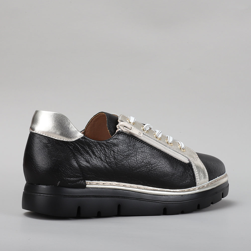 LE SANSA BEAGLE BLACK GOLD Women Sneakers - Zeke Collection NZ