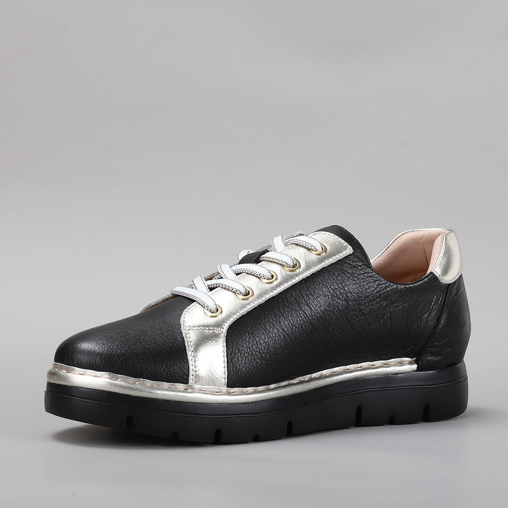 LE SANSA BEAGLE BLACK GOLD Women Sneakers - Zeke Collection NZ