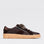 EOS TINAH Mahogany sneakers in brown leather with stylish design, featuring comfortable laces and trendy footwear style.