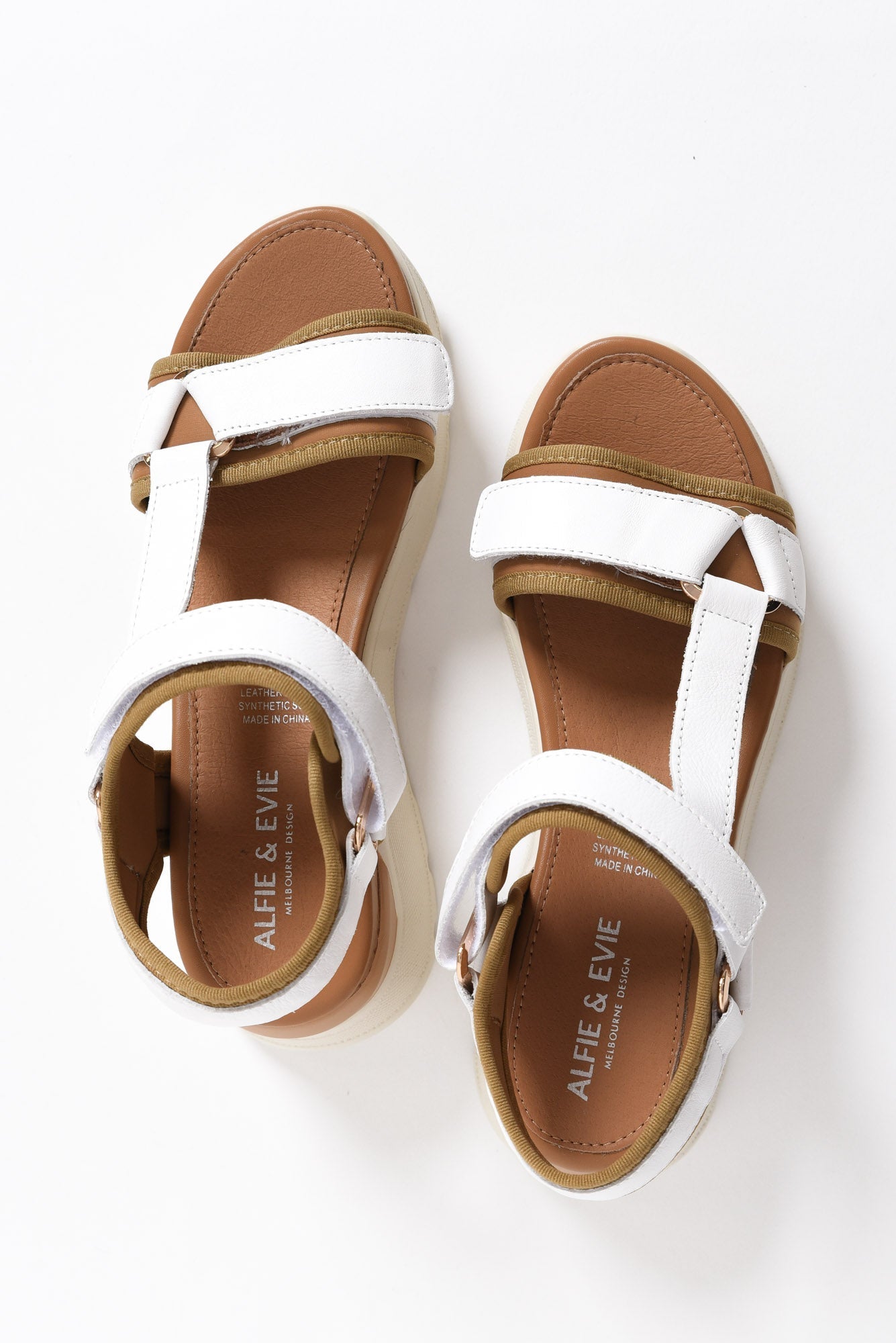 ALFIE &amp; EVIE BOLTON WHITE Women Sandals - Zeke Collection NZ