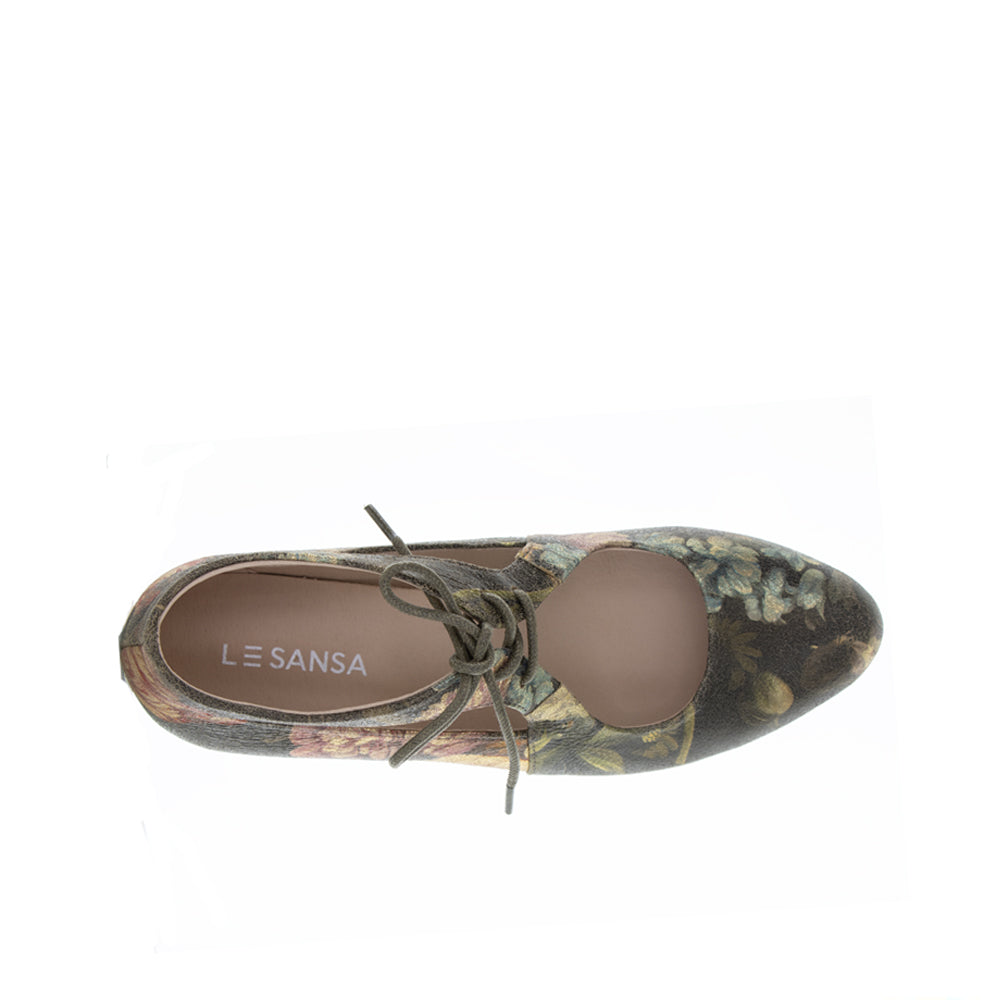 Le Sansa Boss Red Floral Print sandals featuring vibrant red floral design and comfortable straps.