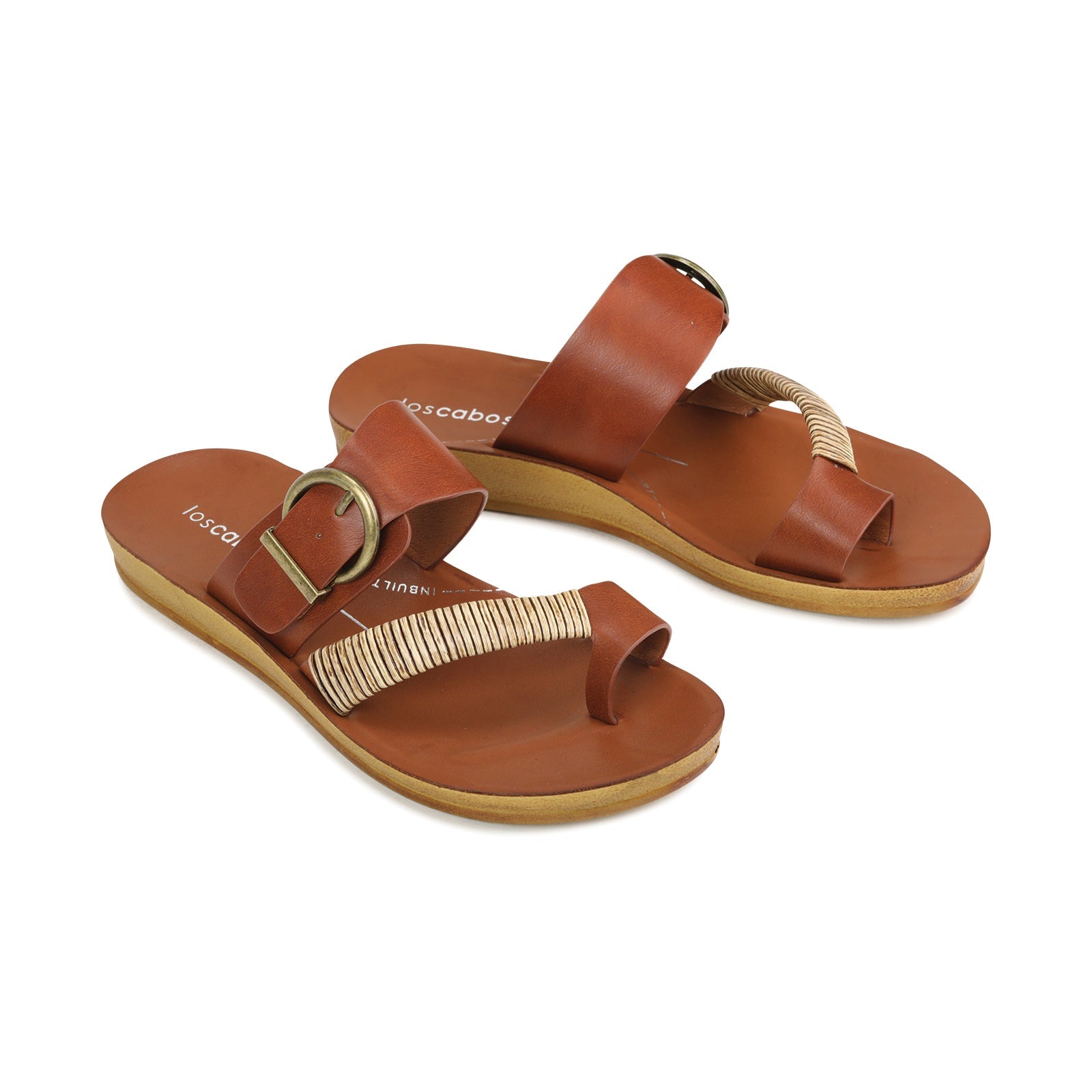 LOS CABOS BRIA COGNAC Women Slip-ons - Zeke Collection NZ