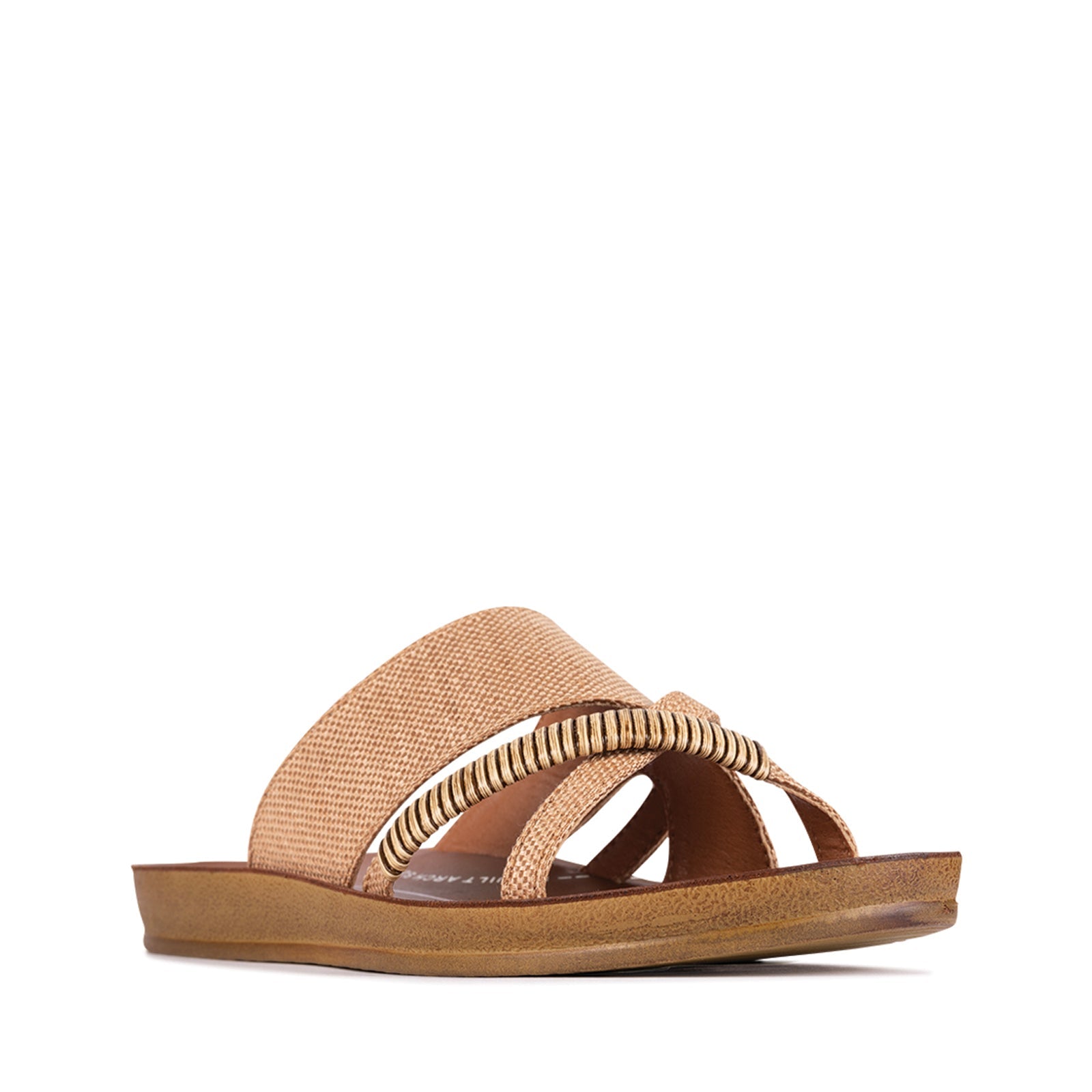LOS CABOS BRIDE CARAMEL RAFFIA Women Slip-ons - Zeke Collection NZ
