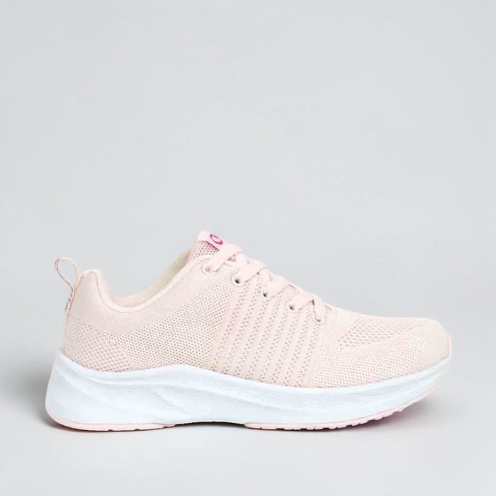 CABELLO Walker blush sneakers with pink and beige accents, showcasing stylish design and comfortable fit.