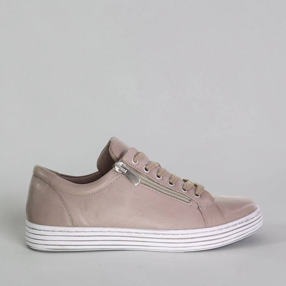 Gray CABELLO Unity Stone sneakers with white soles and stylish design, perfect for casual wear and everyday comfort.