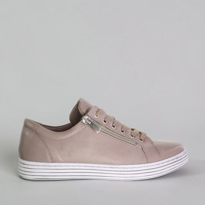Gray CABELLO Unity Stone sneakers with white soles and stylish design, perfect for casual wear and everyday comfort.