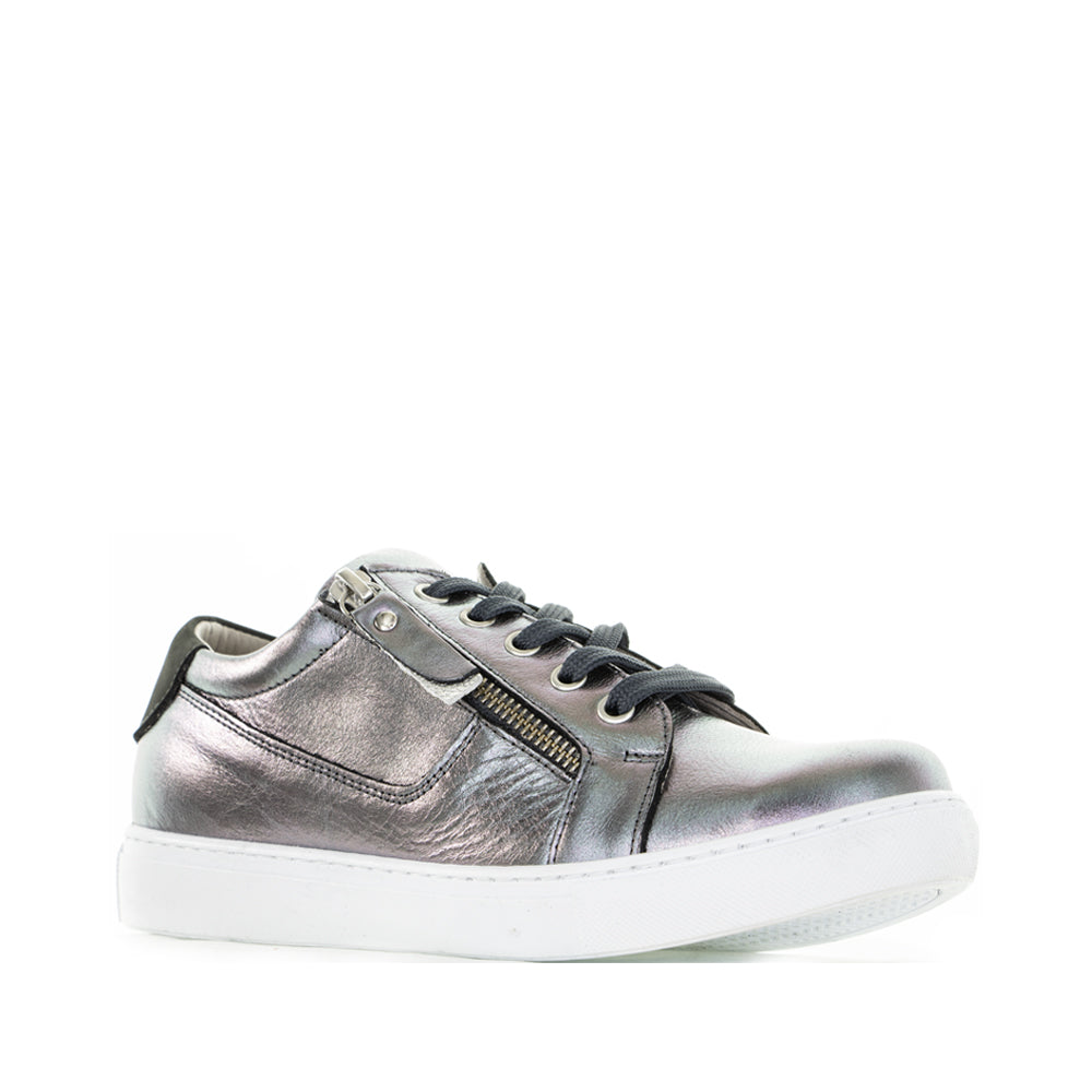 Pair of Cabello EG520 sneakers in pewter with a sleek design, showcasing the stylish and comfortable footwear.
