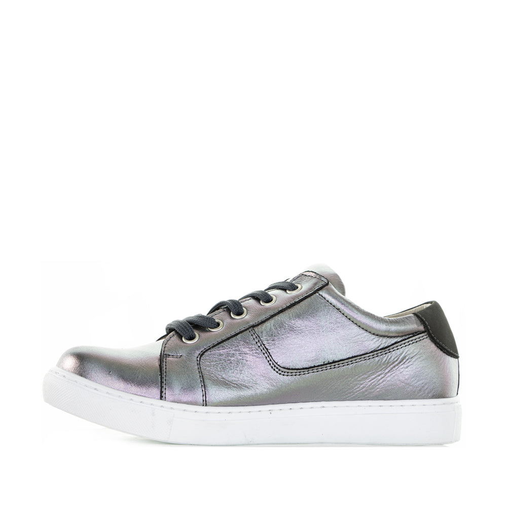 Pair of Cabello EG520 sneakers in pewter color, featuring a sleek, modern design with laces and cushioned soles.