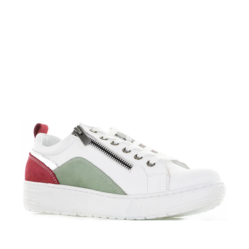 White mint Cabello EG22 sneakers with stylish design and comfortable fit, featuring a sleek look and modern sneaker details.