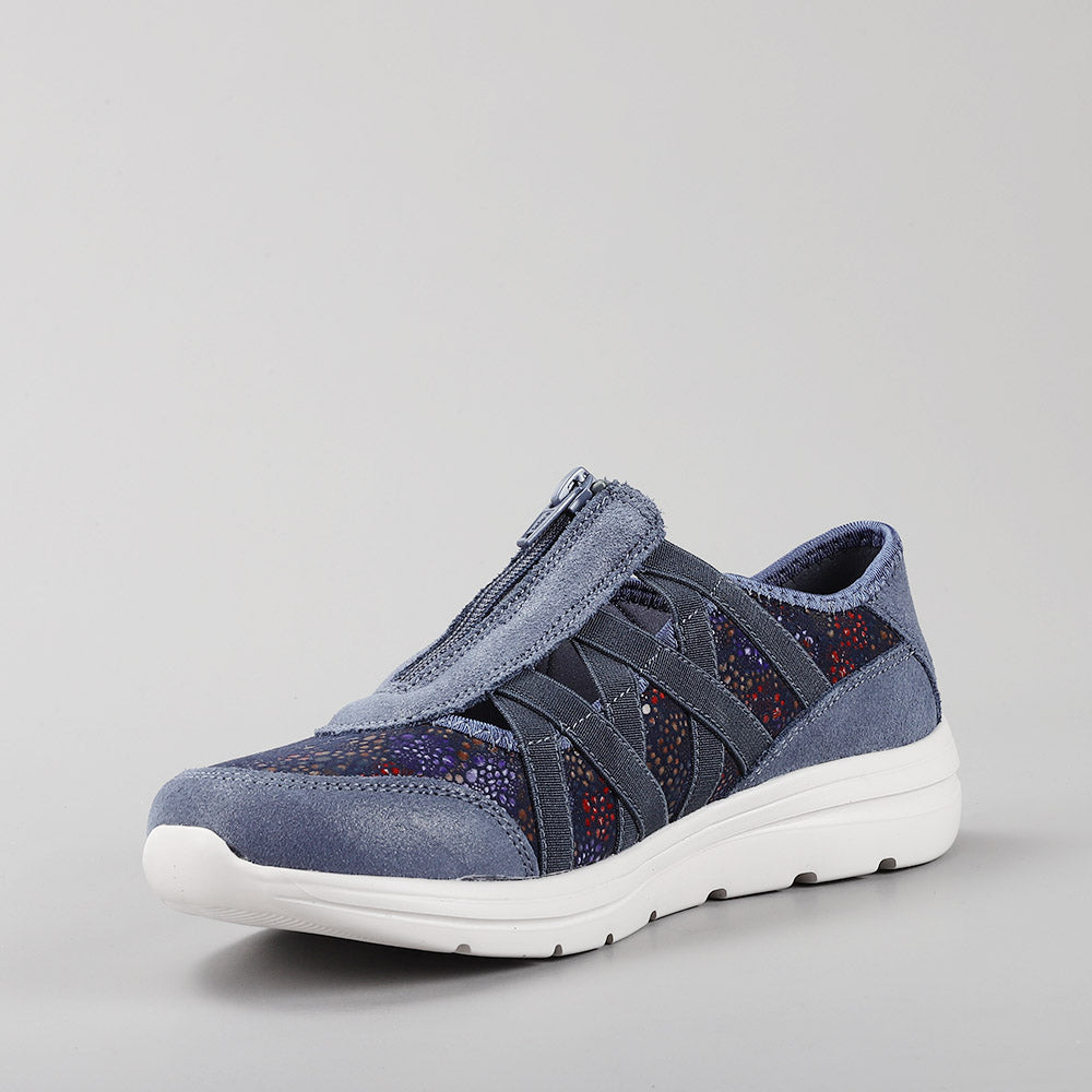 CC Resorts Callum Denim Floral casuals featuring a floral print denim fabric and relaxed fit.
