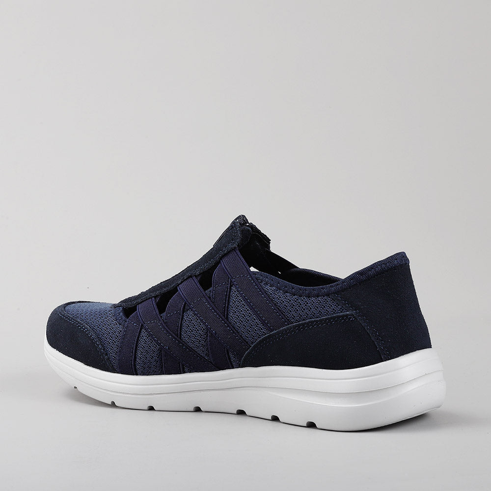 CC Resorts Callum Navy casual shoes featuring navy fabric and stylish design, perfect for relaxed, everyday wear.