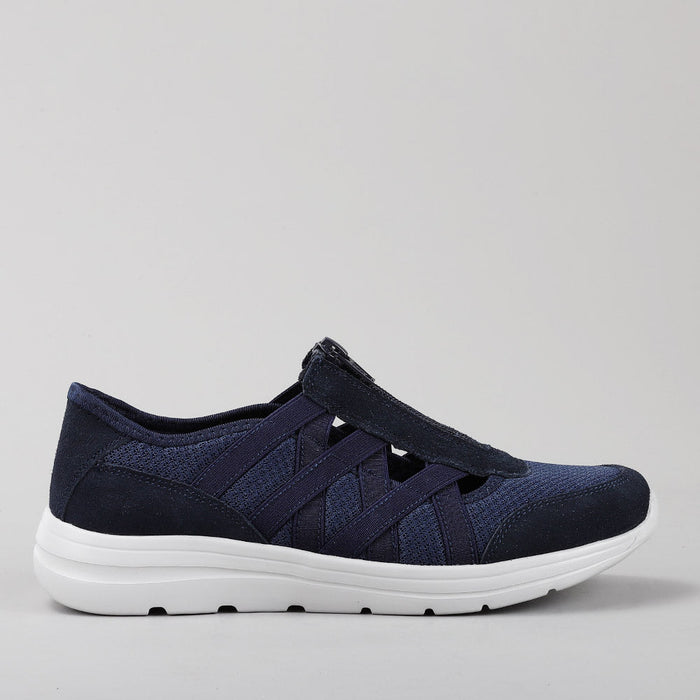 CC RESORTS Callum Navy casual shoes featuring navy blue design and comfortable slip-on style, perfect for everyday wear.
