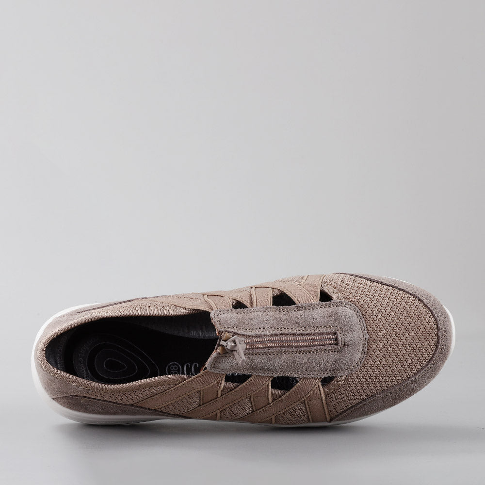 CC Resorts Callum taupe casuals showing a stylish taupe-colored footwear design with a sleek, comfortable look.