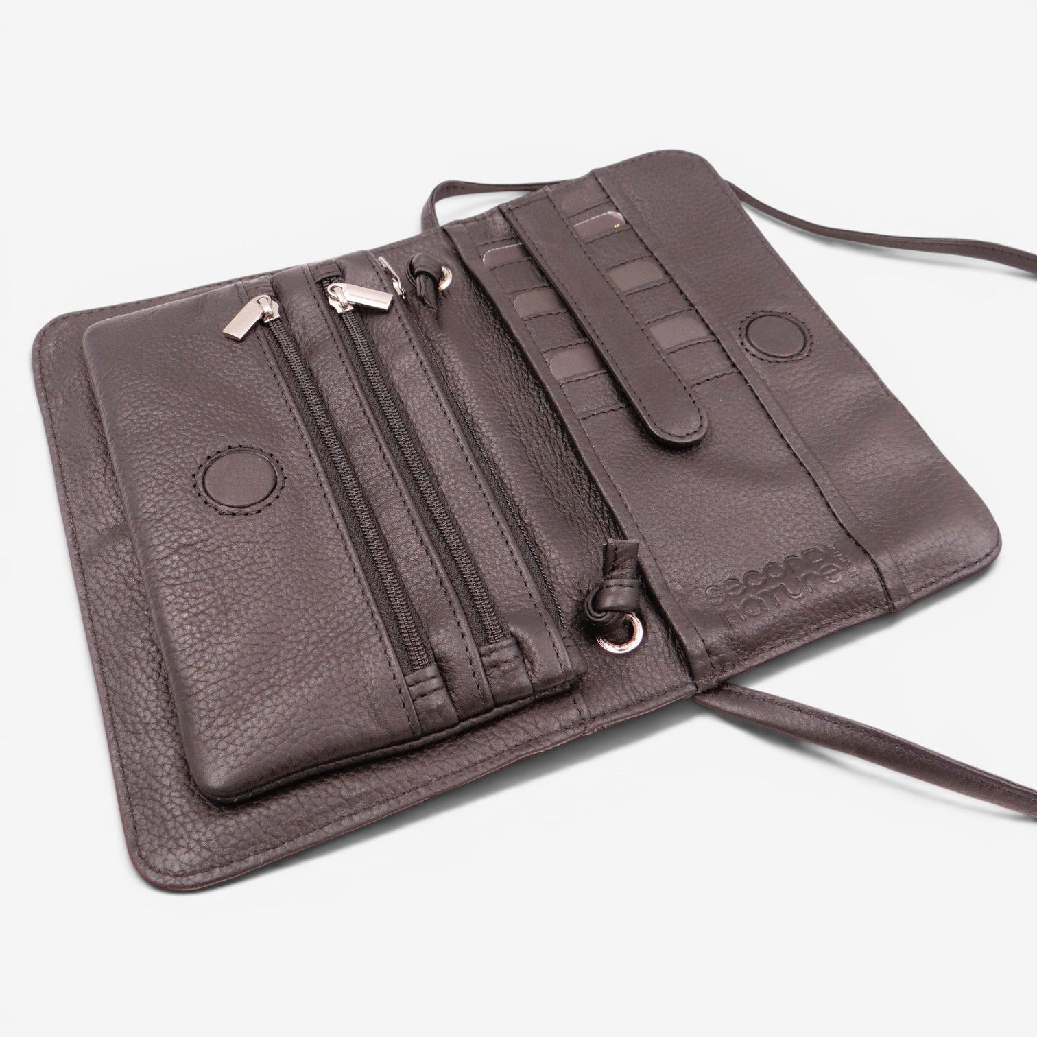 Second Nature CB4 Black handbag with sleek design, top handle, and subtle branding, perfect for stylish everyday use.
