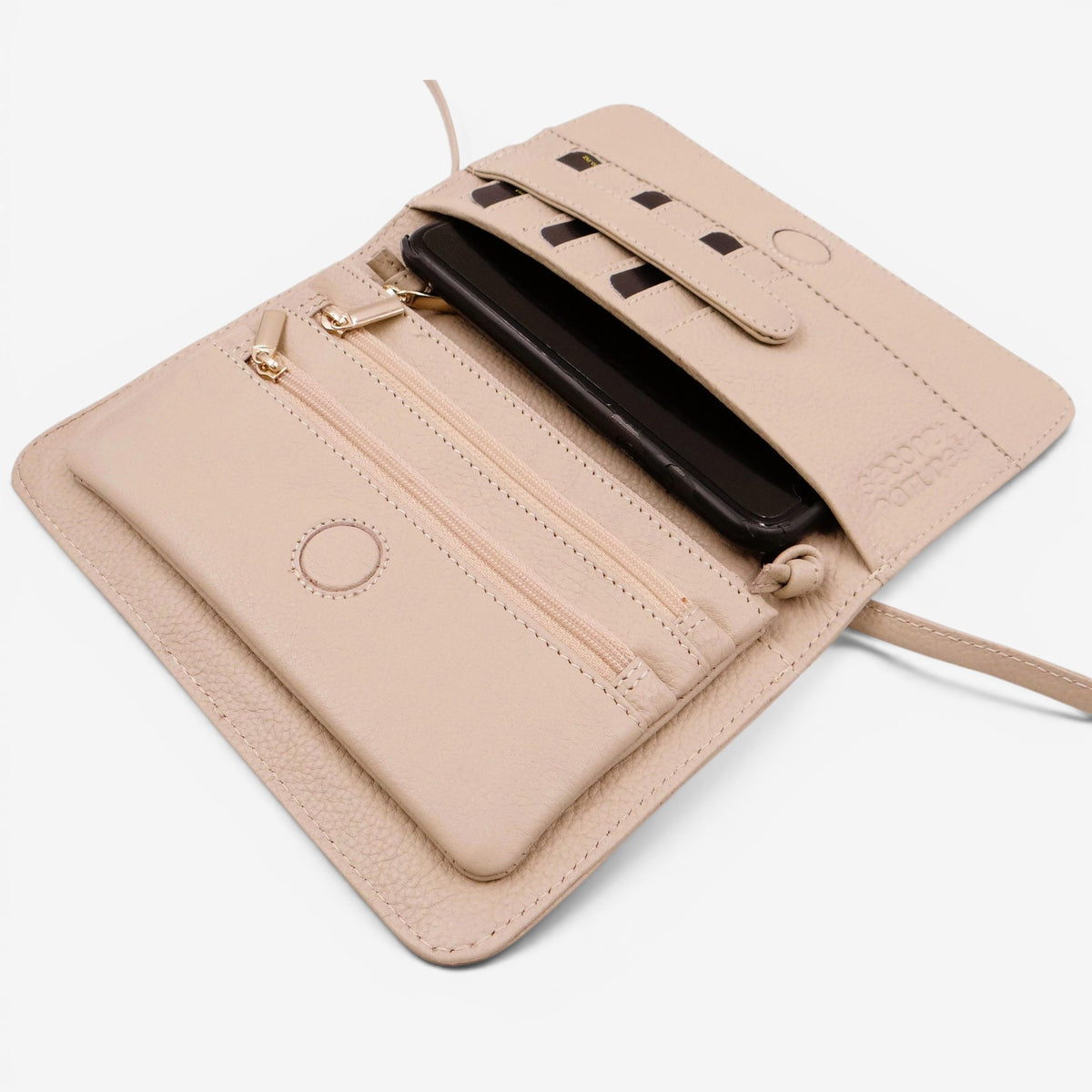 Second Nature CB4 Wild Oat handbag with textured leather finish and adjustable strap, stylish accessory for everyday wear.