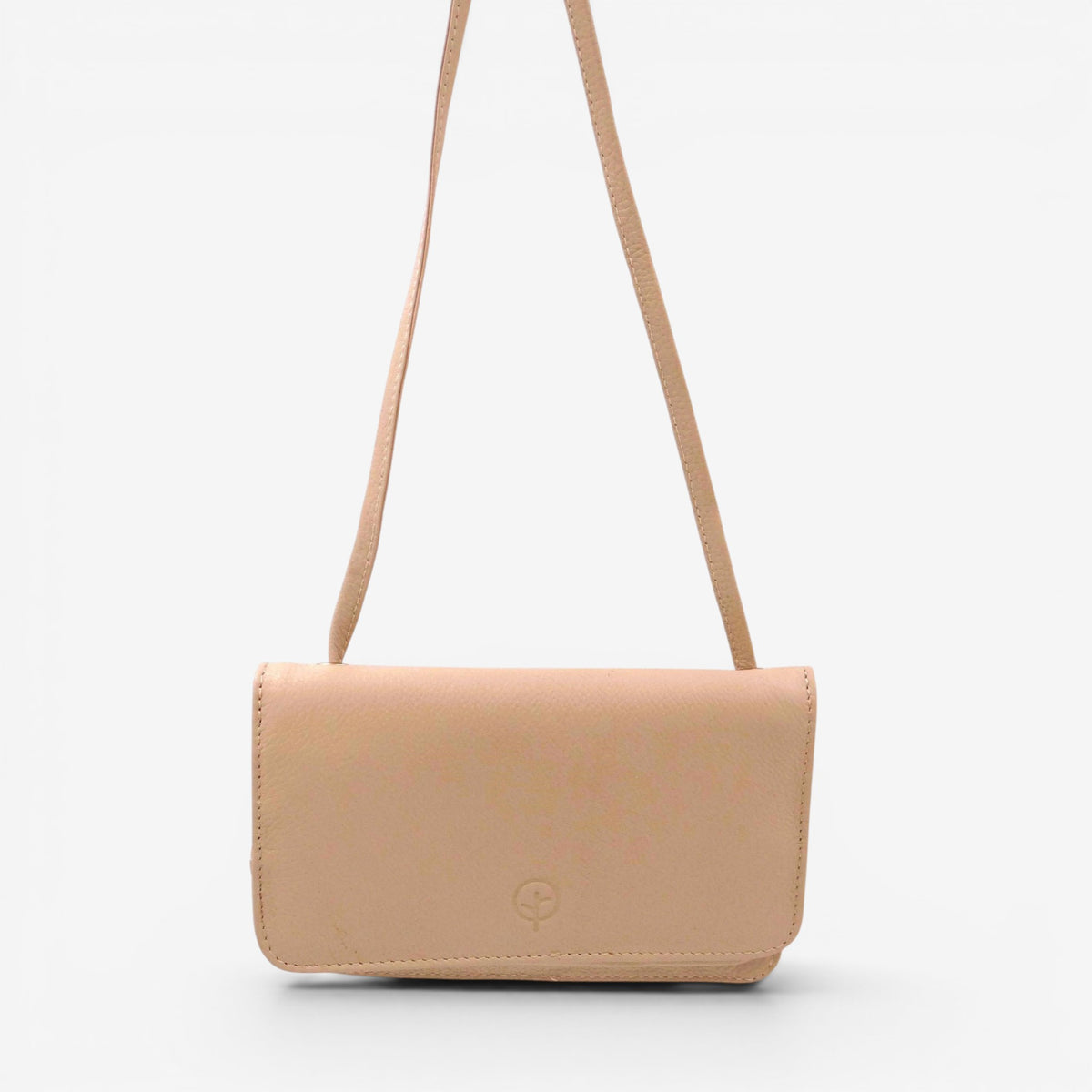Second Nature CB4 Wild Oat handbag with textured leather design and shoulder strap, showcasing its elegant craftsmanship.