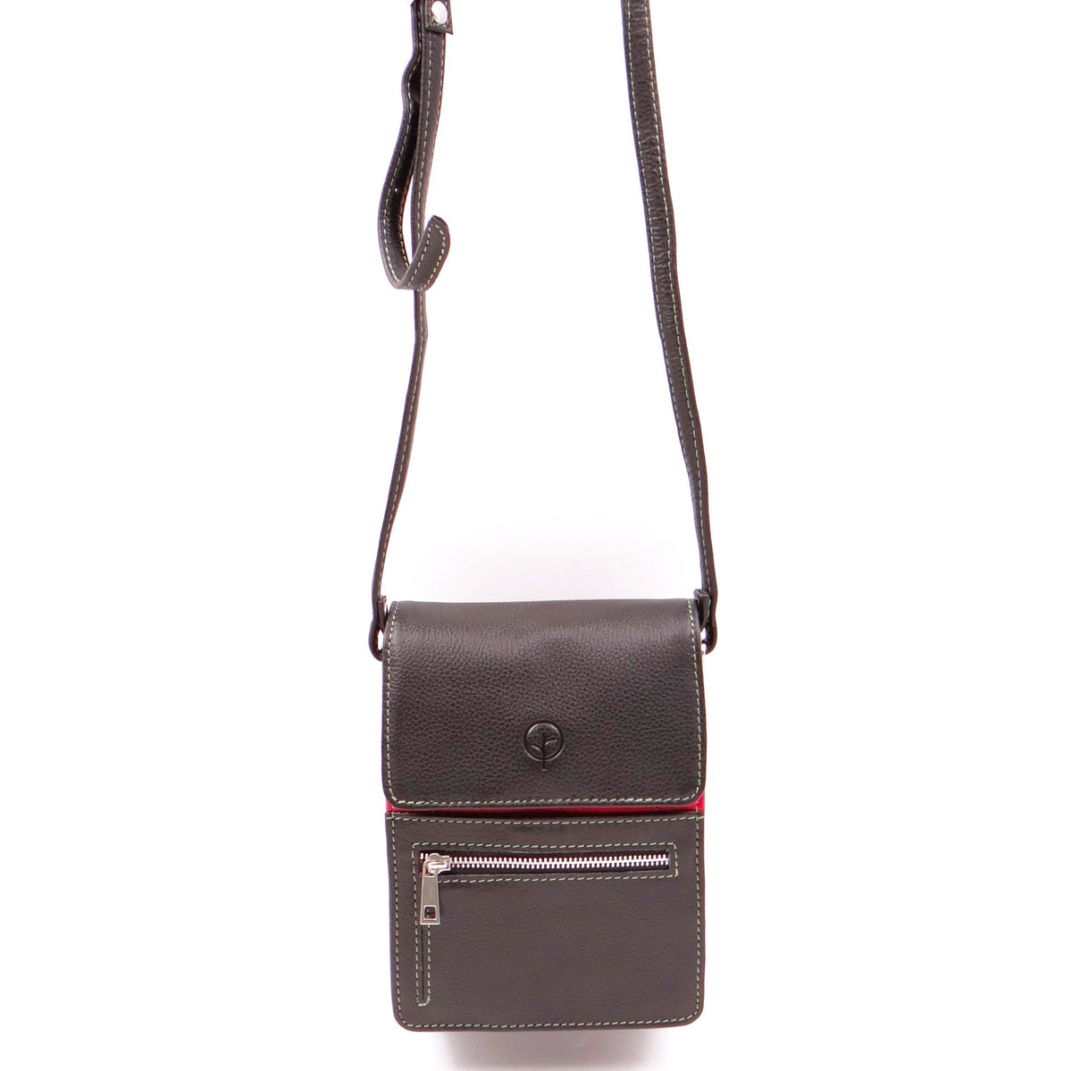 Black multi-handbag by Second Nature, stylish handbag with a sleek design, featuring multiple compartments and modern accents.
