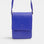 Second Nature cobalt handbag featuring sleek design, structured shape, and silver hardware, perfect for stylish everyday use.