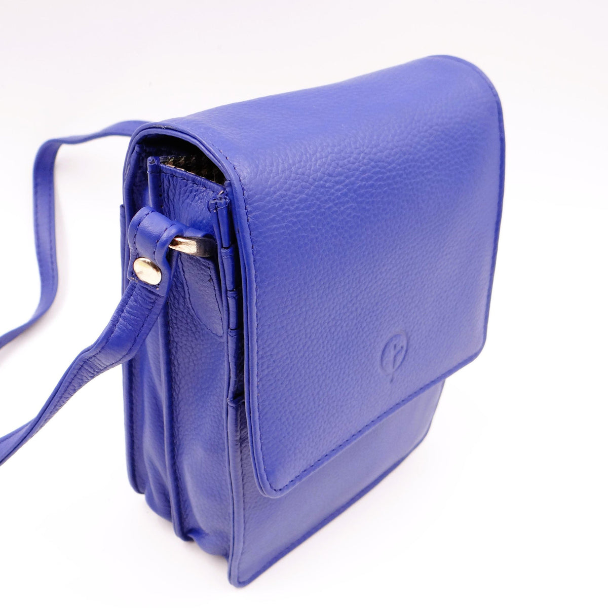 Second Nature CB6 cobalt handbag with sleek design, featuring a structured shape and adjustable strap, made of durable leather.
