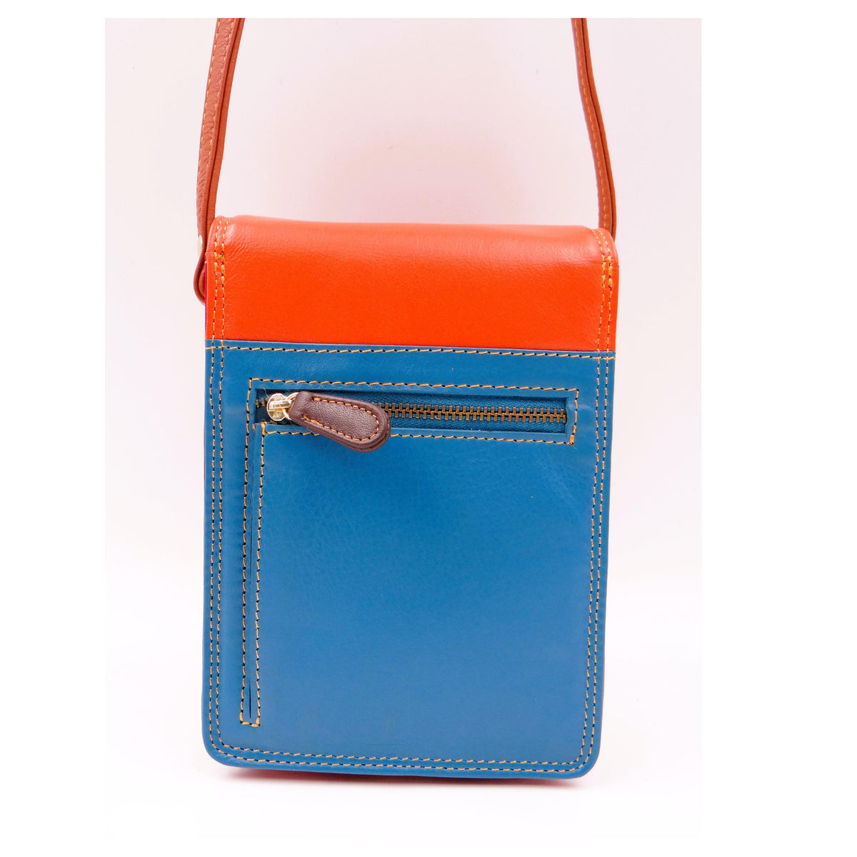 Second Nature CB6 Multi handbag with colorful patterned fabric and structured design, featuring top handles and a detachable shoulder strap.