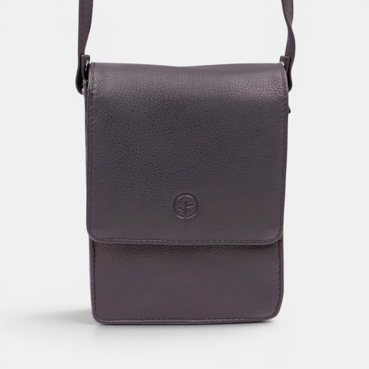 Second Nature navy handbag with sleek design, featuring a structured shape and top handle, perfect for stylish everyday use.