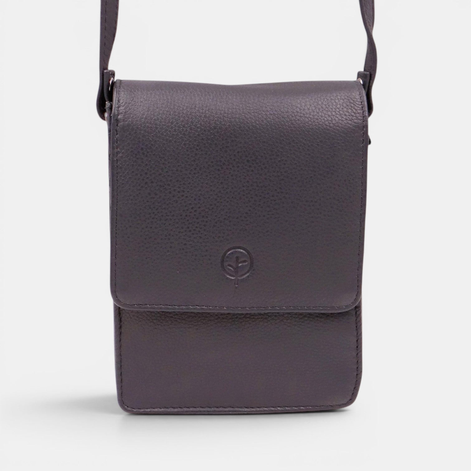 Second Nature navy handbag with sleek design, featuring a structured shape and top handle, perfect for stylish everyday use.