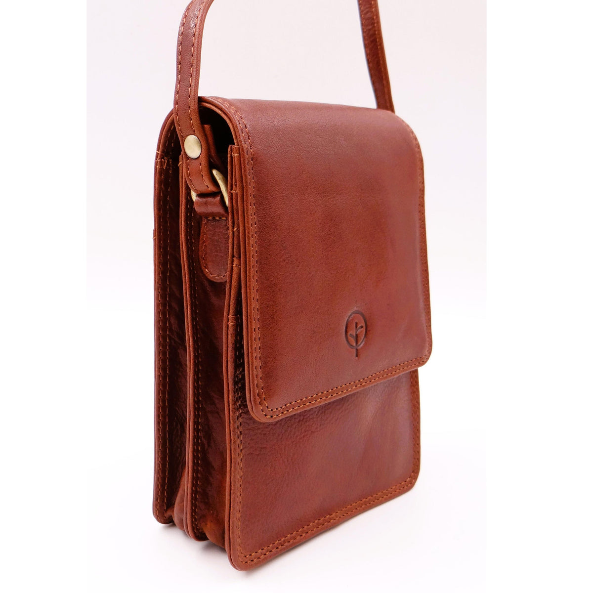 Second Nature CB6 tan handbag with structured design, top handles, and sleek finish, perfect for stylish everyday use.