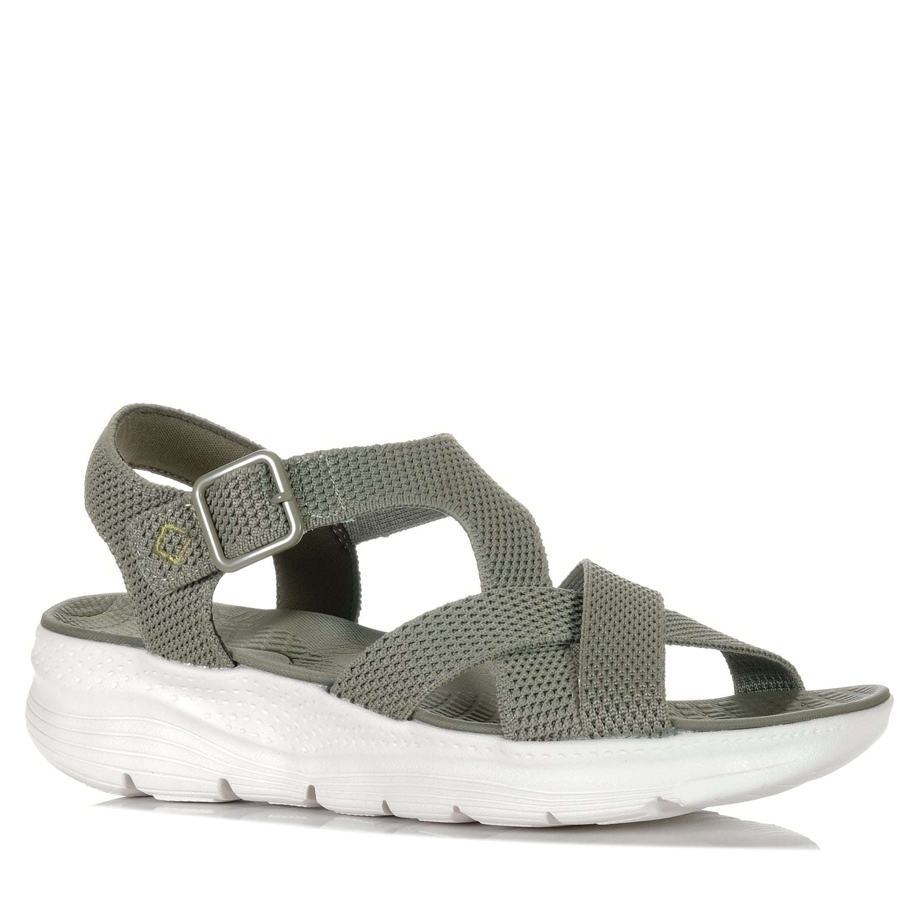CC Resorts Leonar light khaki sandals with open toes and adjustable straps, displayed on a neutral background.