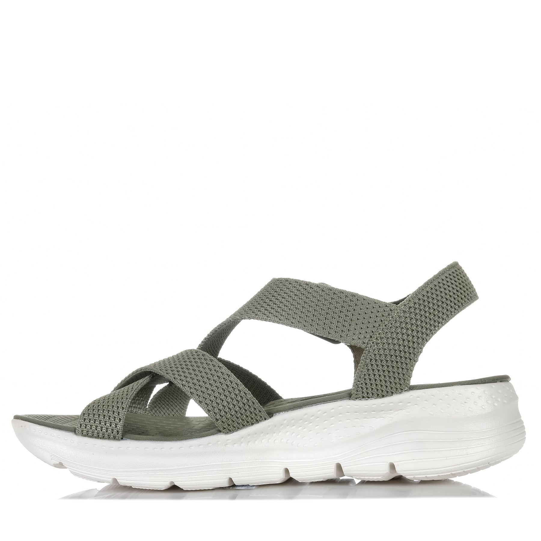 CC Resorts Leonar light khaki sandals with open toe design and adjustable strap for comfortable casual wear.