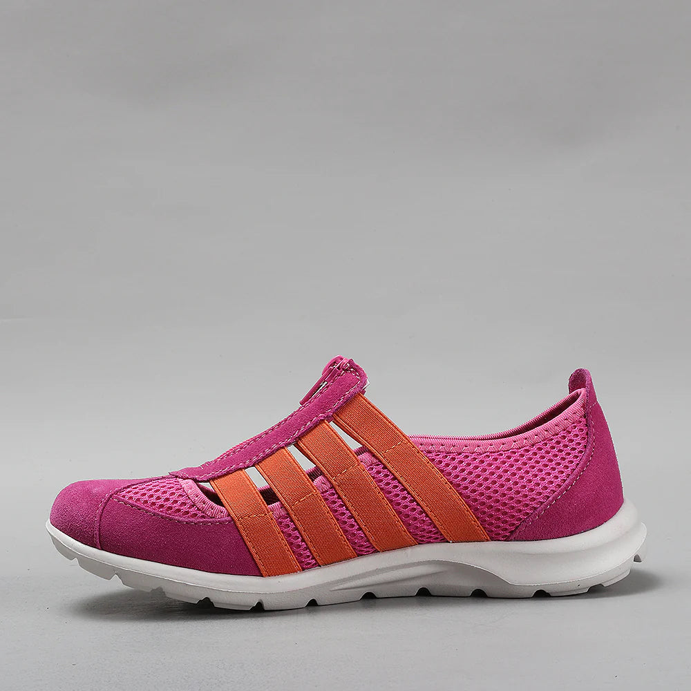 CC Resorts Christine casuals in fuchsia orange with stylish design, displayed on a neutral background.