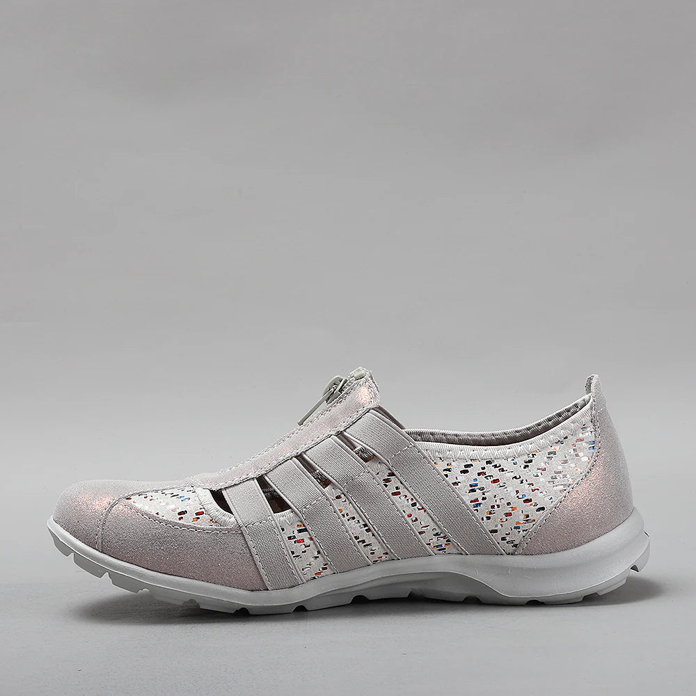 CC Resorts Christine Stone Multi casuals shoe featuring a multi-colored stone design and comfortable slip-on style.