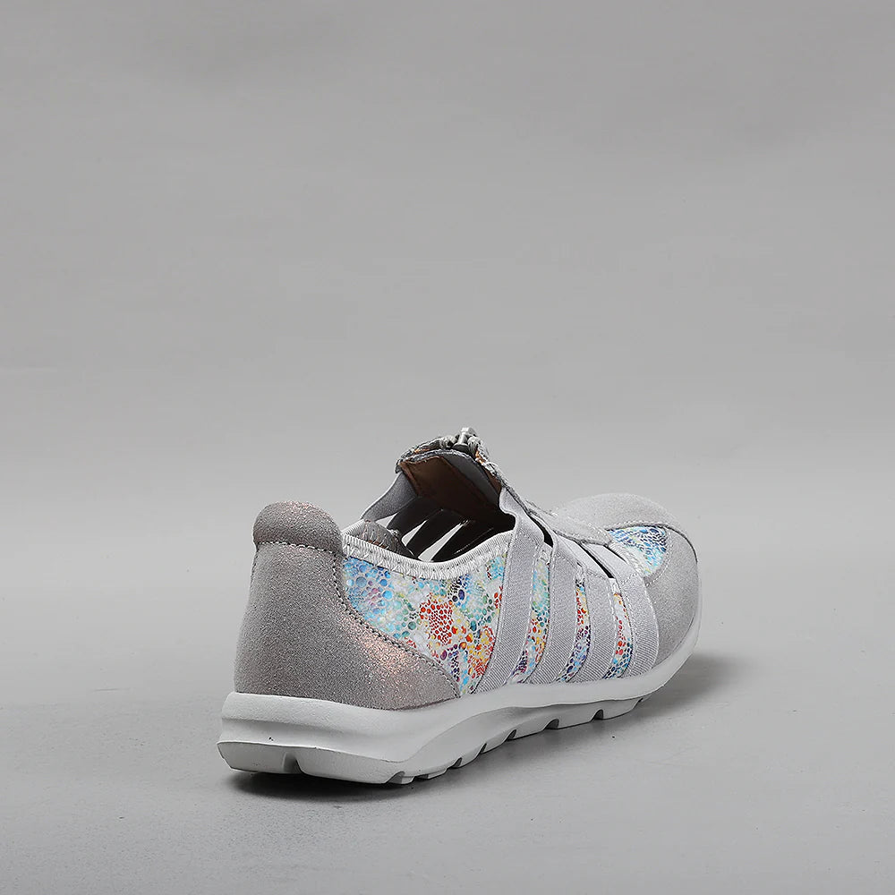 CC Resorts Christine Grey Floral casuals featuring a stylish floral print on a comfortable grey fabric.