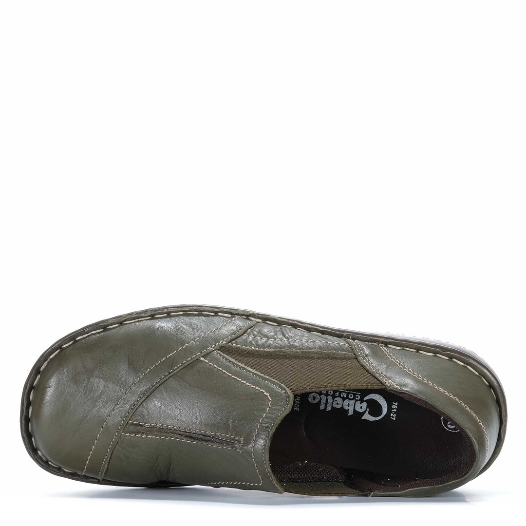 Casual CABELLO 761-27 Khaki shoes with comfortable design, featuring neutral khaki color and casual style.