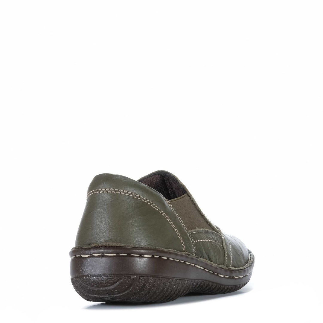 CABELLO 761-27 khaki casual shoes with breathable fabric and comfortable sole, shown on a plain background.