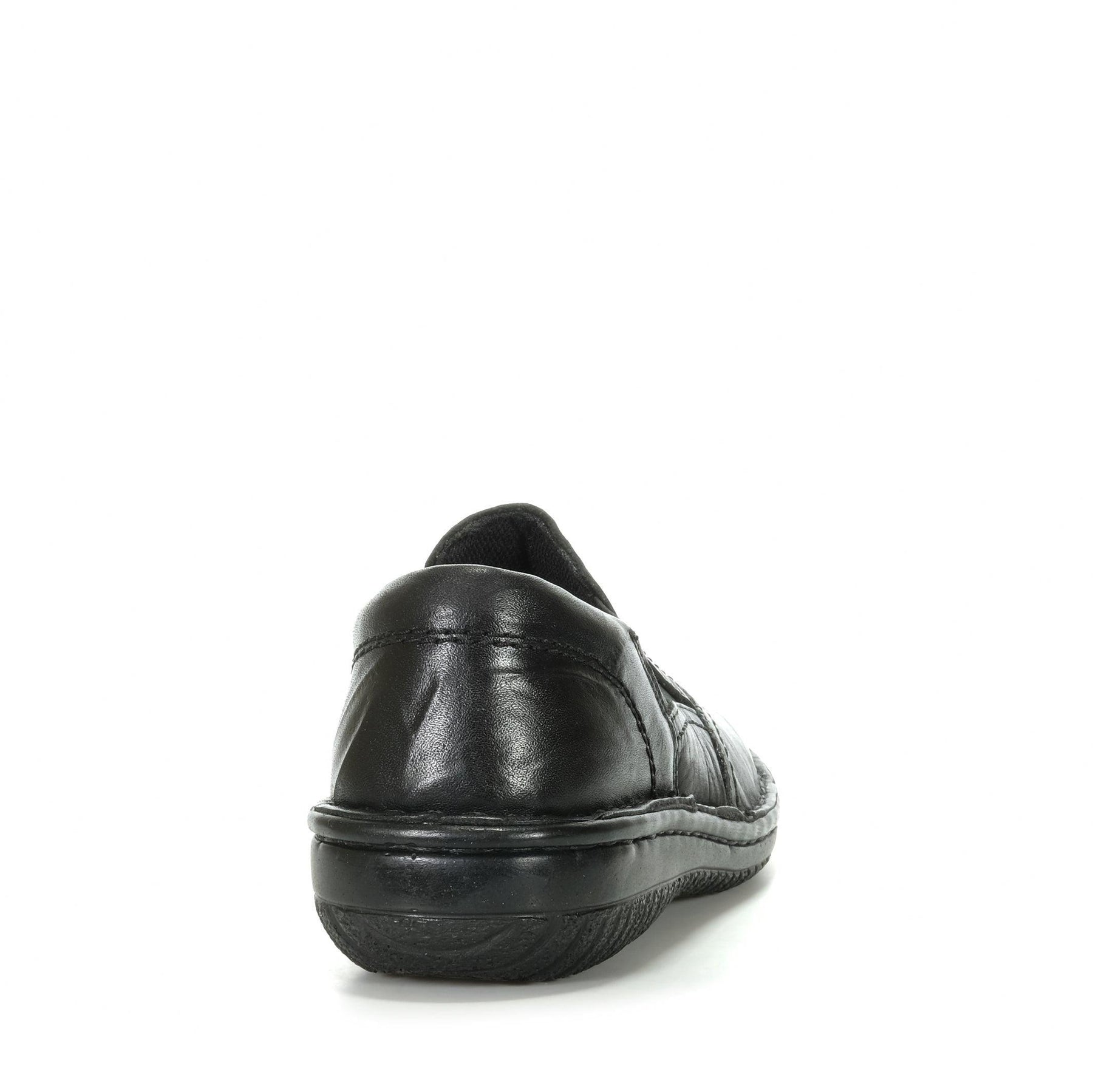CABELLO 761-27 black casual shoes with a textured, crinkle finish, featuring a sleek and modern design.